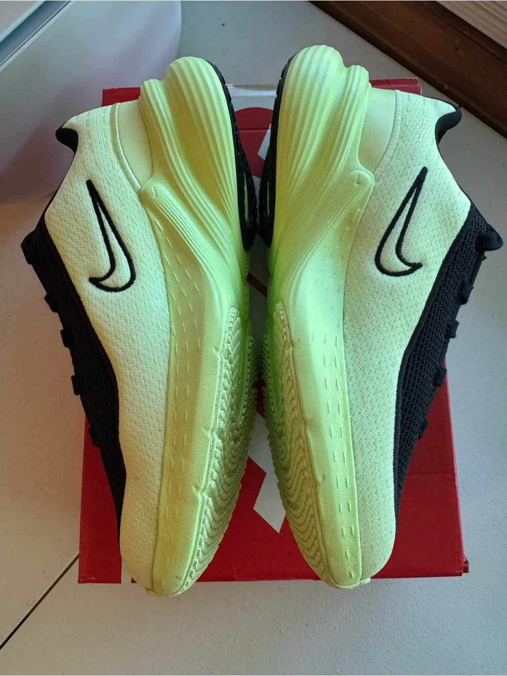 Nike Uplift SC Black Barely Volt, Size 4Y/5.5W. Brand New OG Box